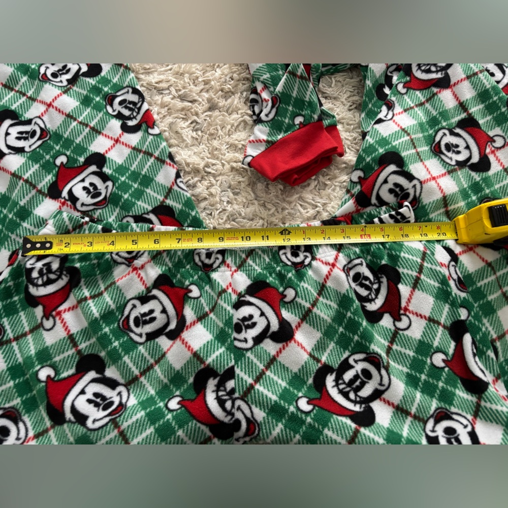 Disney Mickey Mouse Pajama Set Christmas Fleece Unisex Pajamas Size XXL - Picture 5 of 9